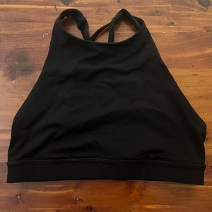 Black high neck lululemon energy bra
